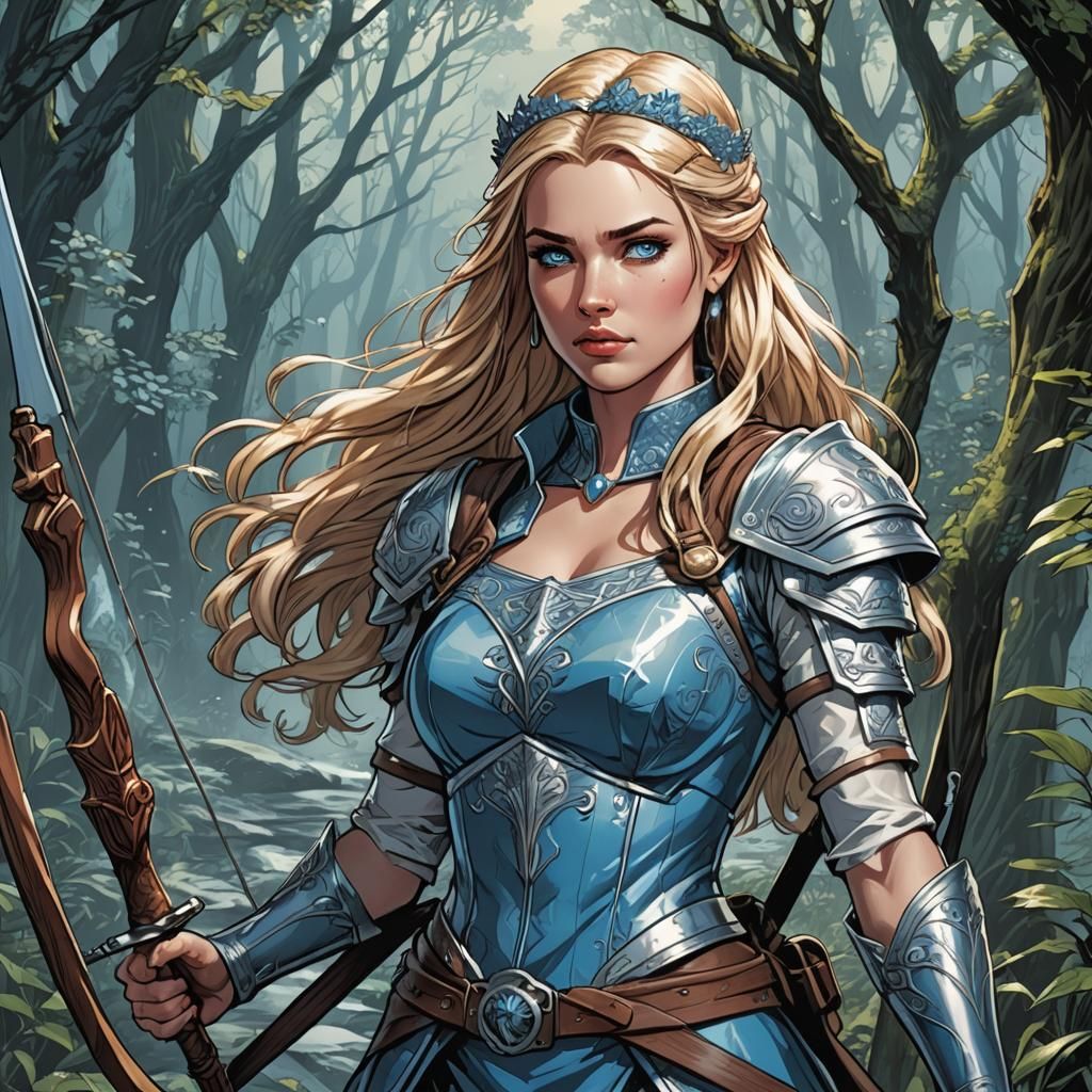 Archer Princess Eira: Comic Book Art
