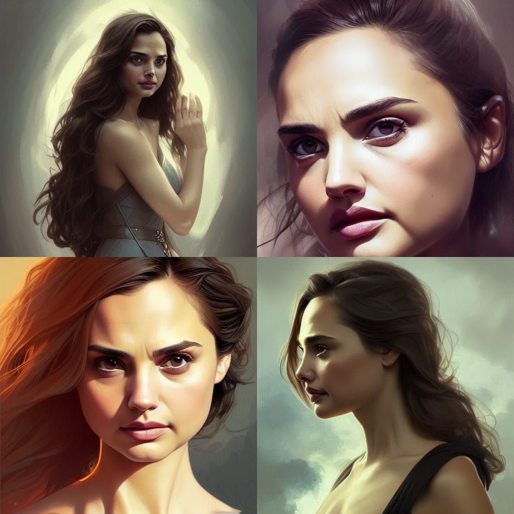 Composite Portrait in Digital Art Style