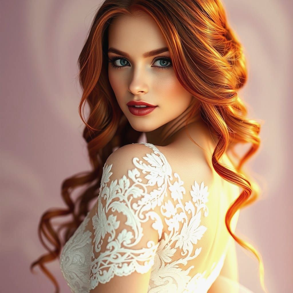 Radiant Bride in Lavender Dream