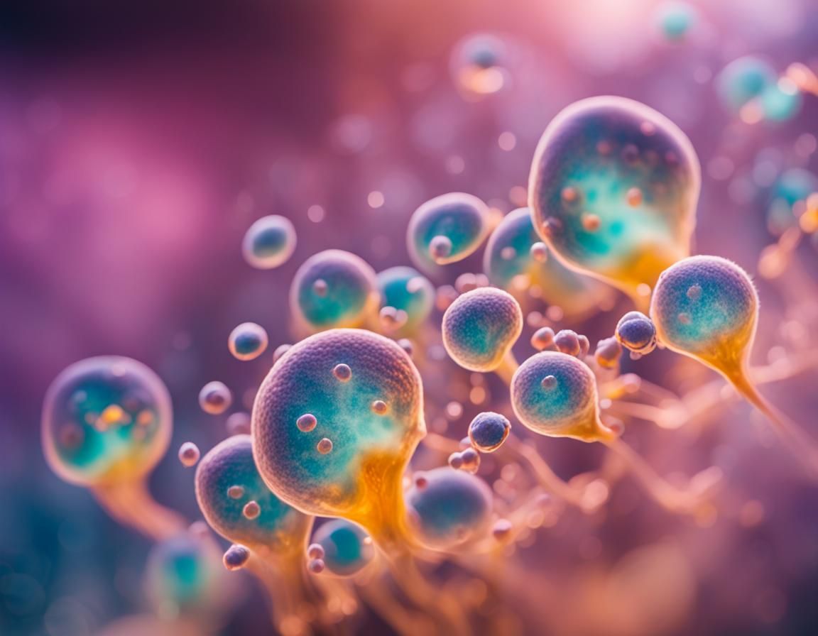 Amoebas Moving and Merging: Professional Photography