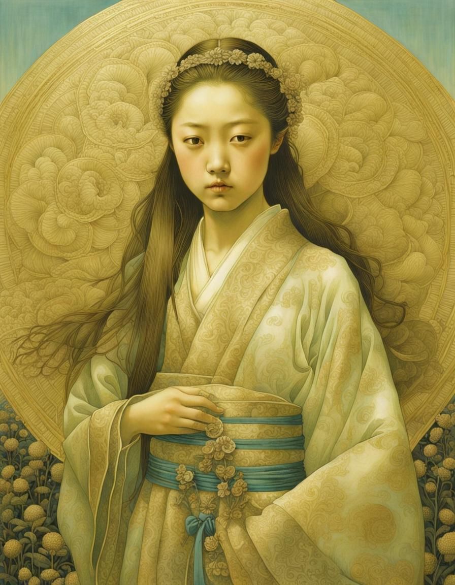 Striking Portrait in Masaaki Sasamoto Style