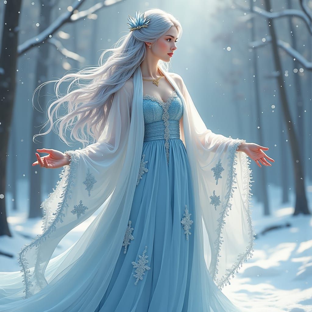 Yukihime as The Empress Tarot Card in Winter