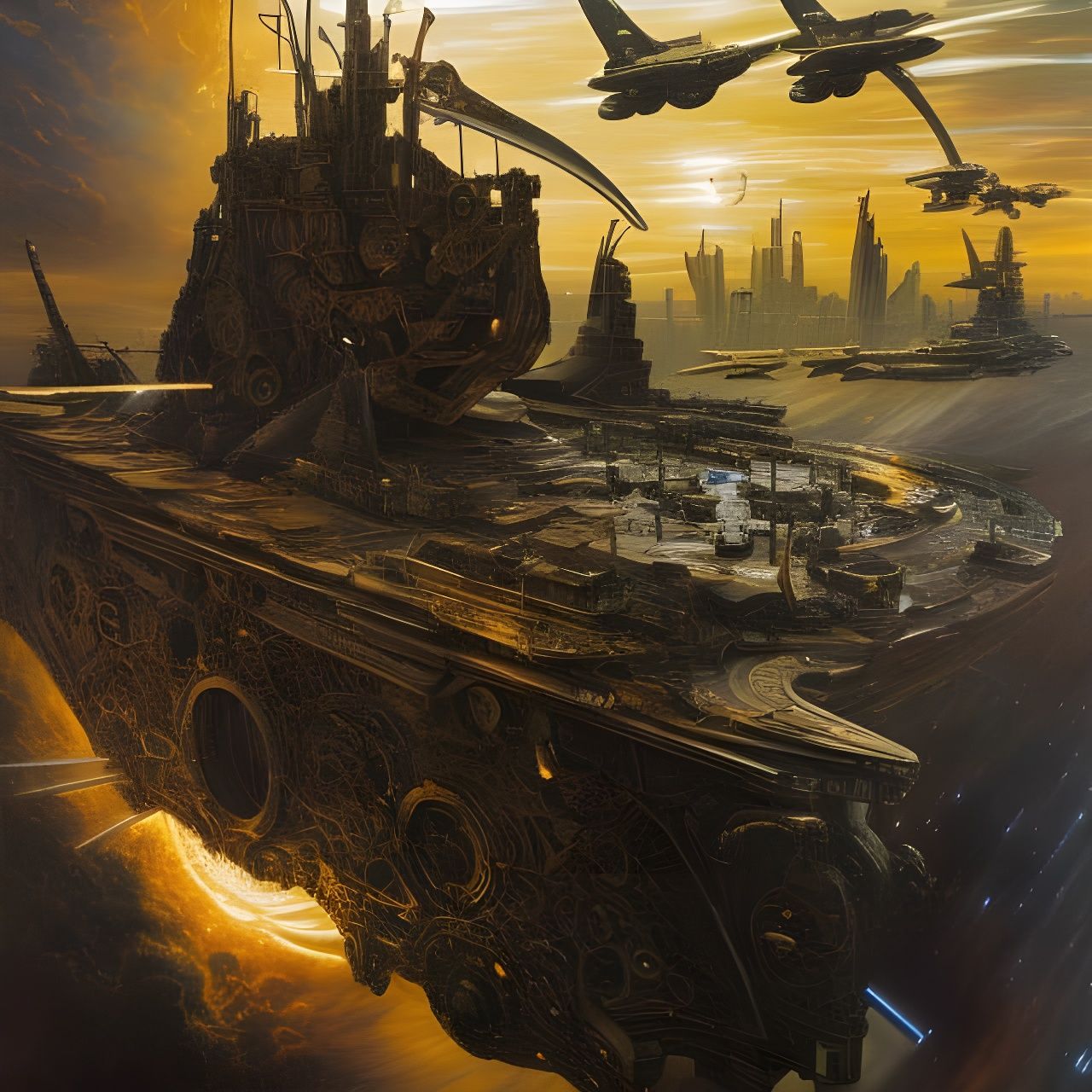 Futuristic City War with Bizarre Creatures