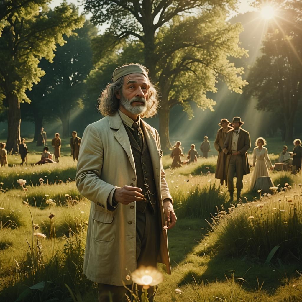 Dr. Parnassus Floats in Sun-Drenched Meadow