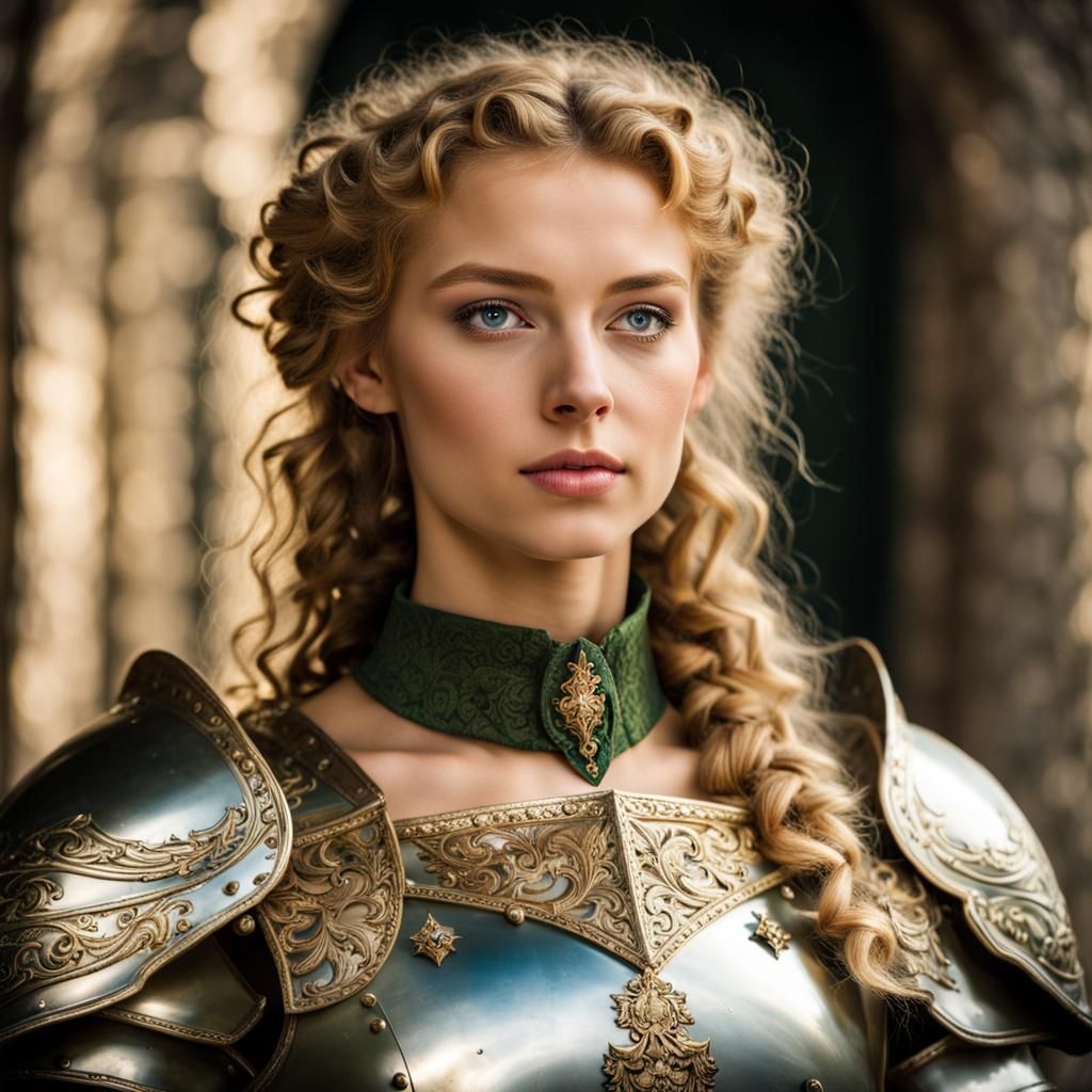 Girl in 16th Century Armor, Divine Light