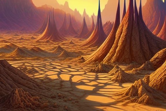 Dark Fantasy Desert Critters in Hyperdetail