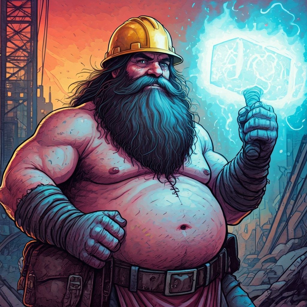 Wizard Builder in Vibrant Watercolor Style