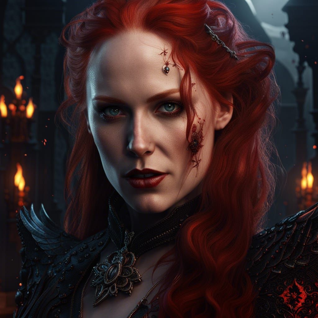 Simone Simons as a Vampire: Fantasy Concept Art