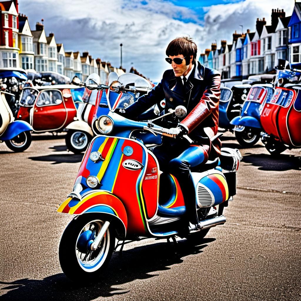 Mod Scene in Brighton: A Quadrophenia Psychedelic Dream