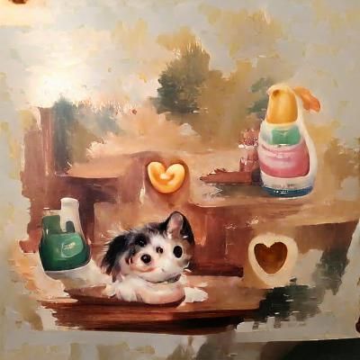 Cute Delotta Painting Generated by AI