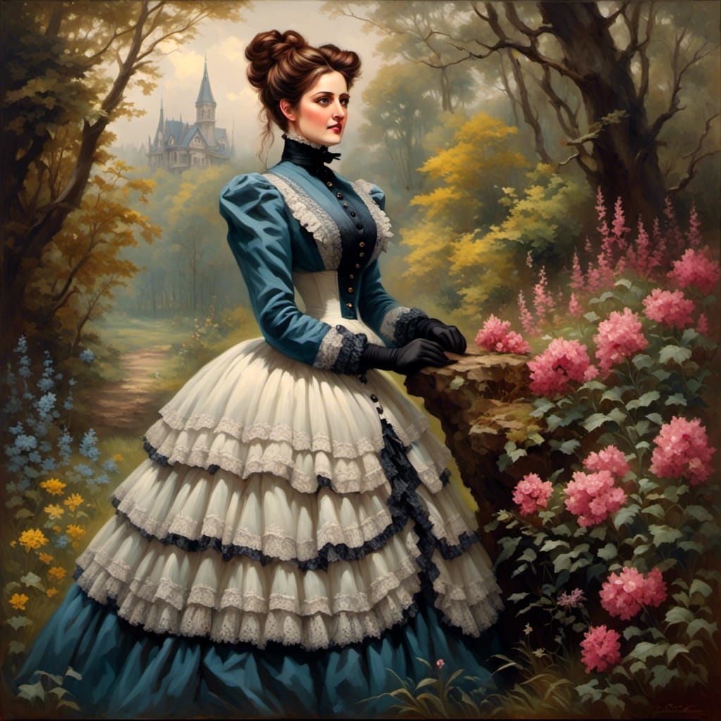 Elegant Victorian Woman Portrait