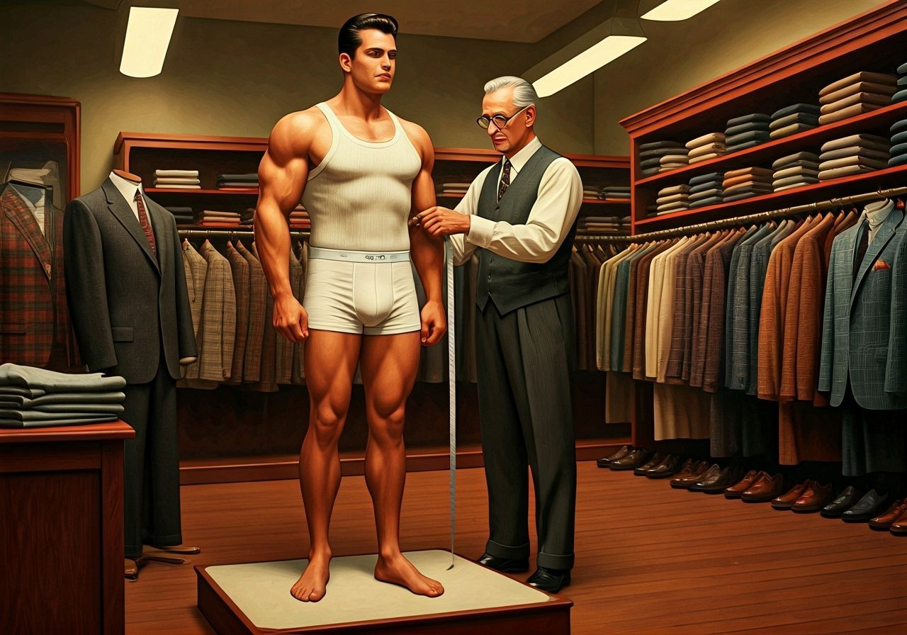 Vintage 1950s Menswear Tailoring in Painterly Realism