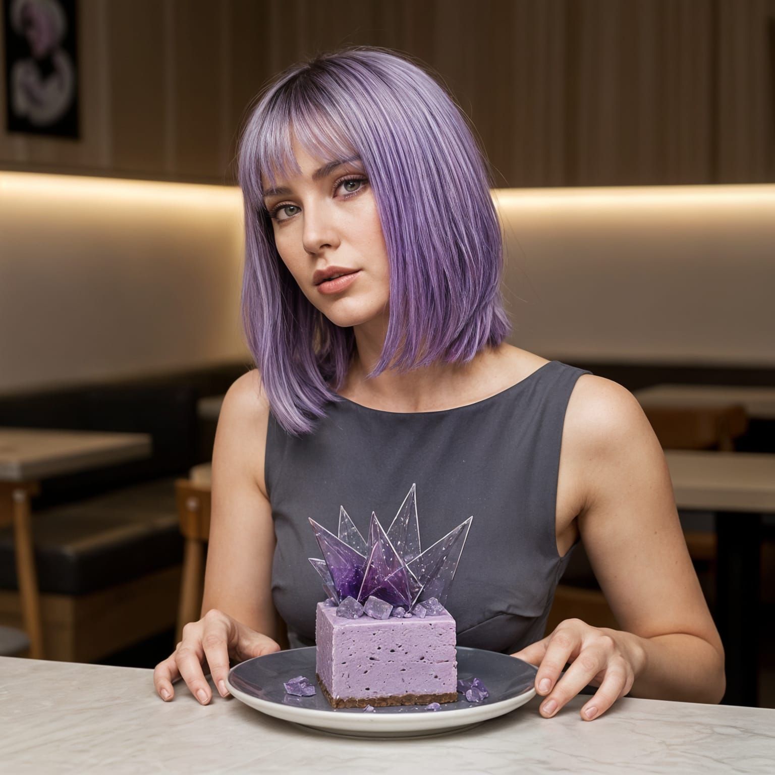Amethyst Dessert and Lavender Hair Harmony
