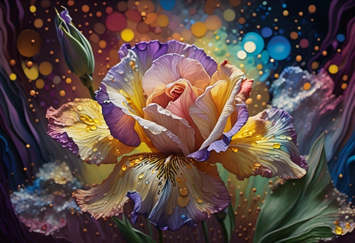 Rose to Iris Transformation in a Sunset Field