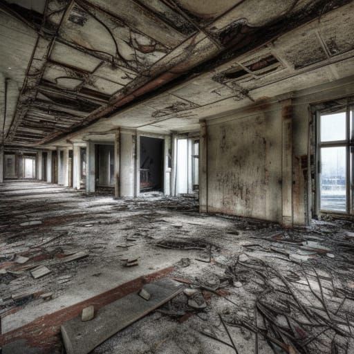 AI Image of Abandoned Buildings