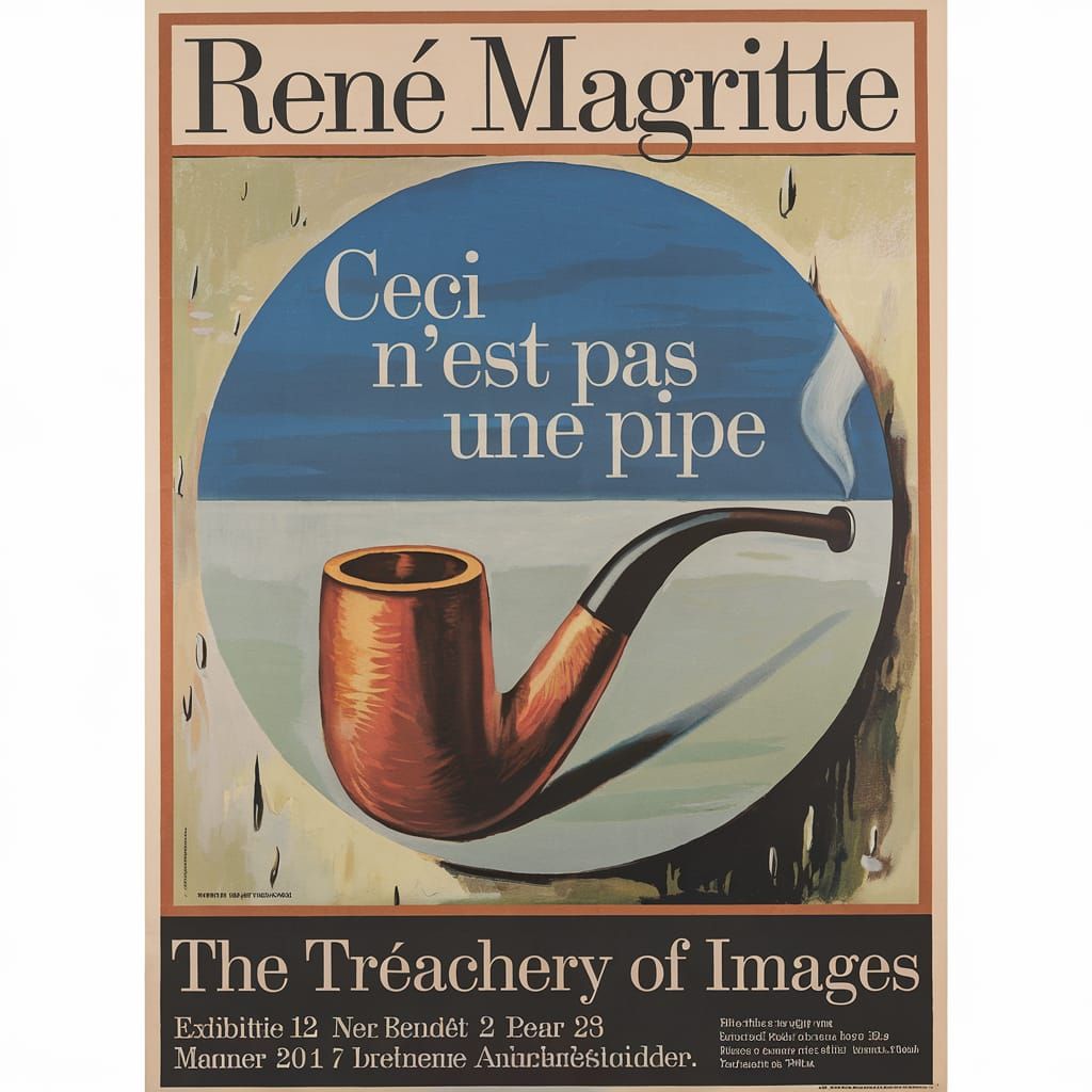 Magritte Exhibition Poster from the 80s