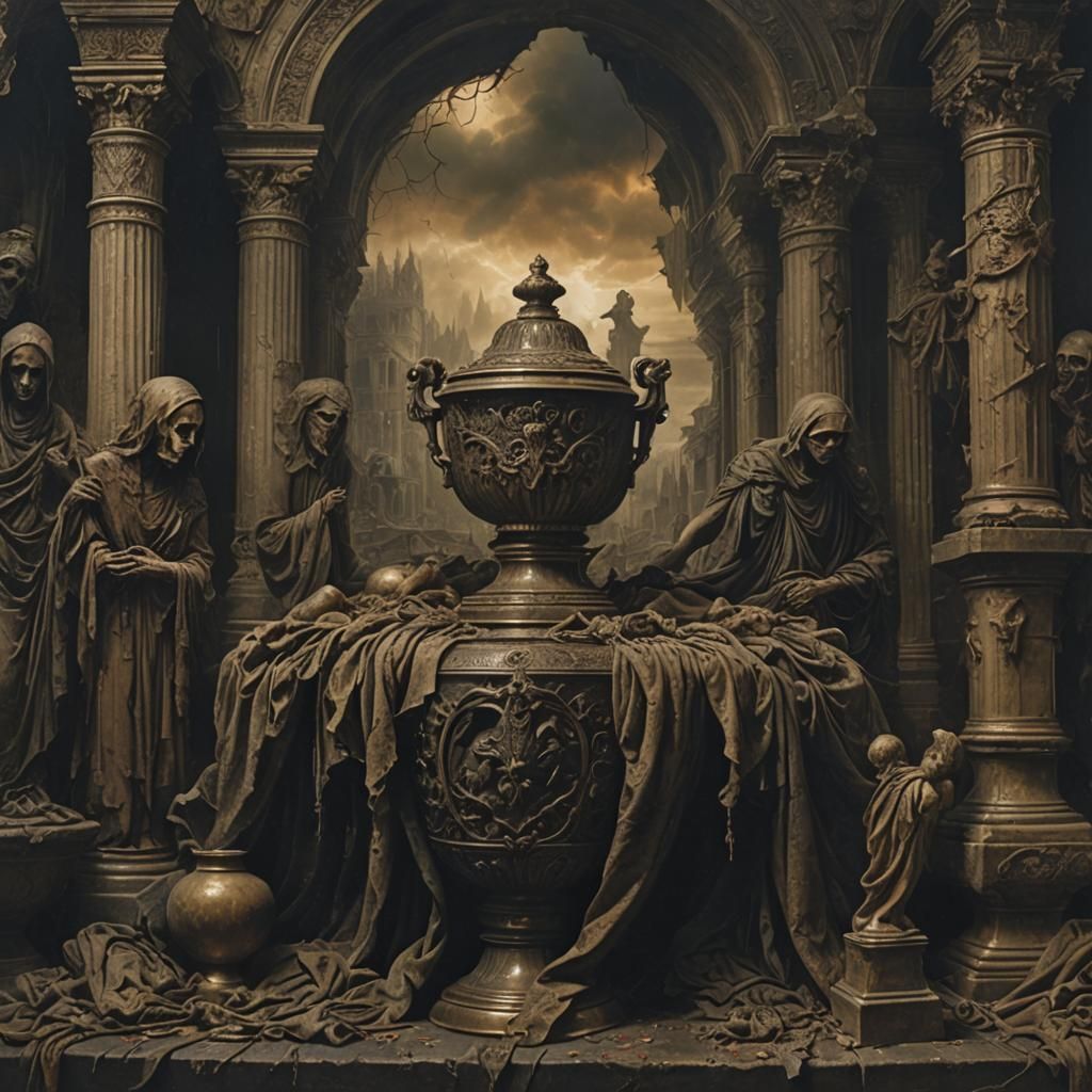 Souls Torn Asunder in Dark Matte Painting