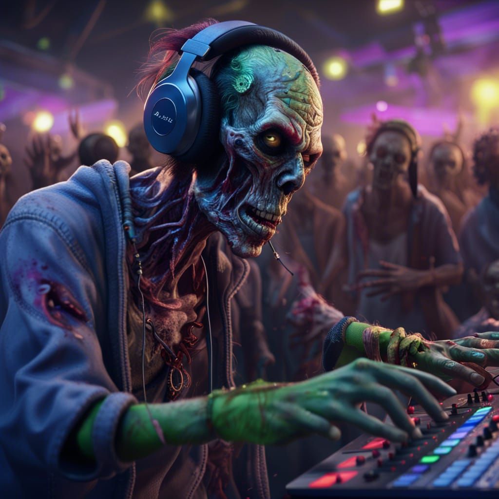 Zombie DJ Rocks the Undead Party