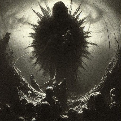 Donut of Darkness in Gothic Horror Style