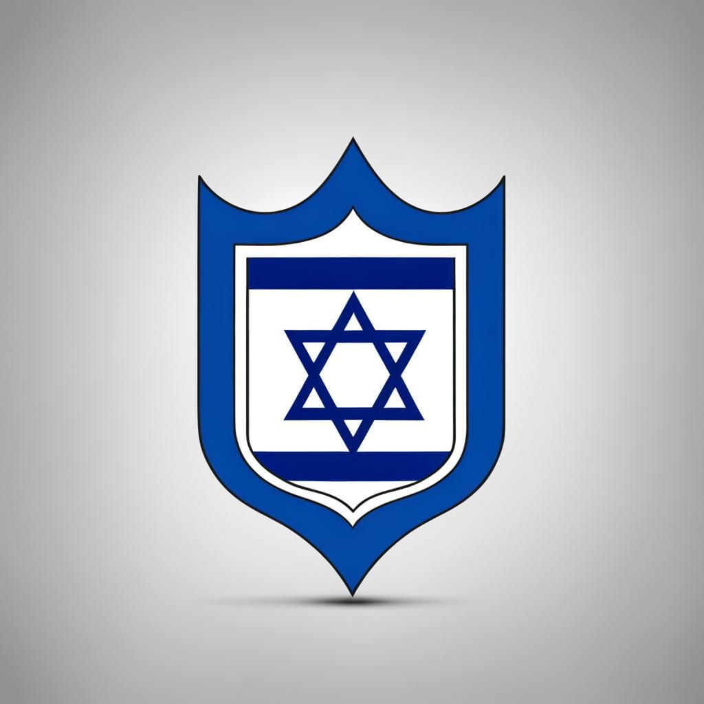 Realistic Image of the Flag of Israel