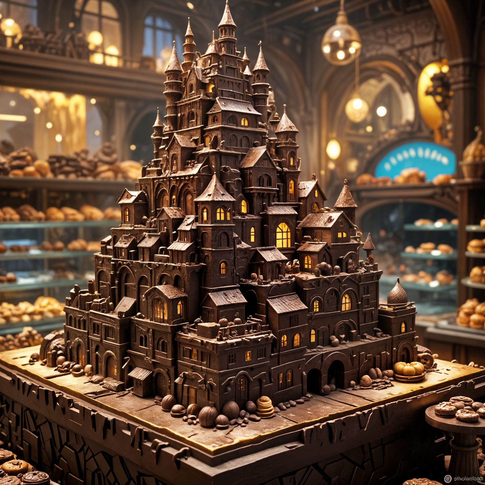 Chocolate City Cake as Fantasy Masterwork