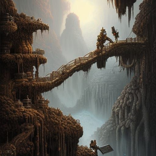 Dwarven Miner Exiting Bonsai Mine