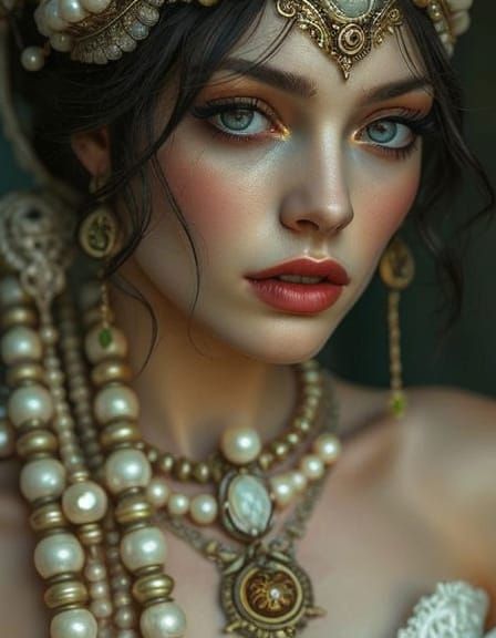 Pearl Oracle of the Abyss: Surreal Close-up