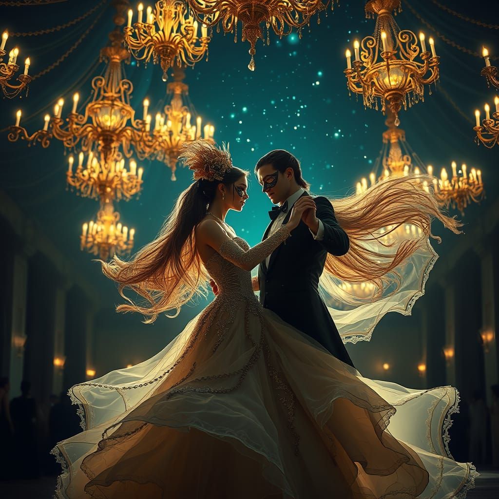 Ethereal Masquerade Ball in Exquisite Detail
