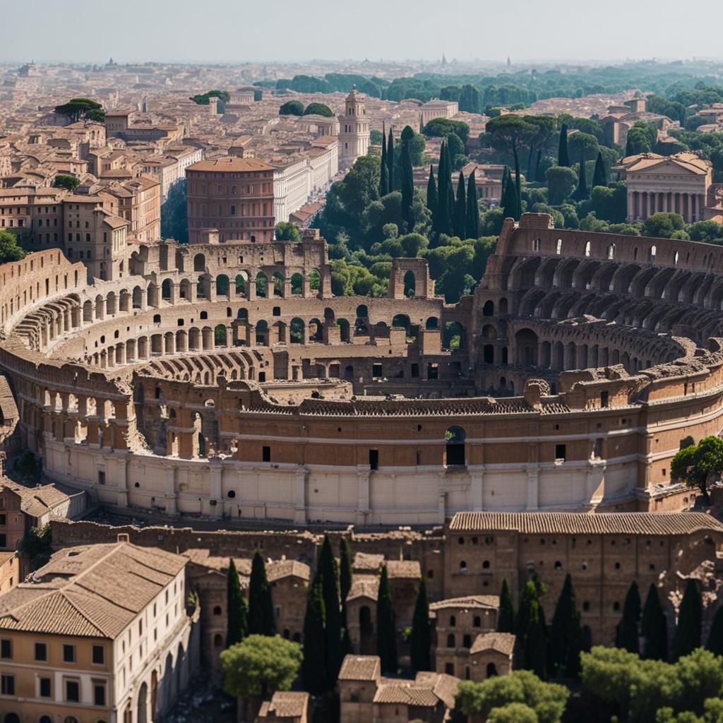 Detailed 4K Image of Ancient Rome