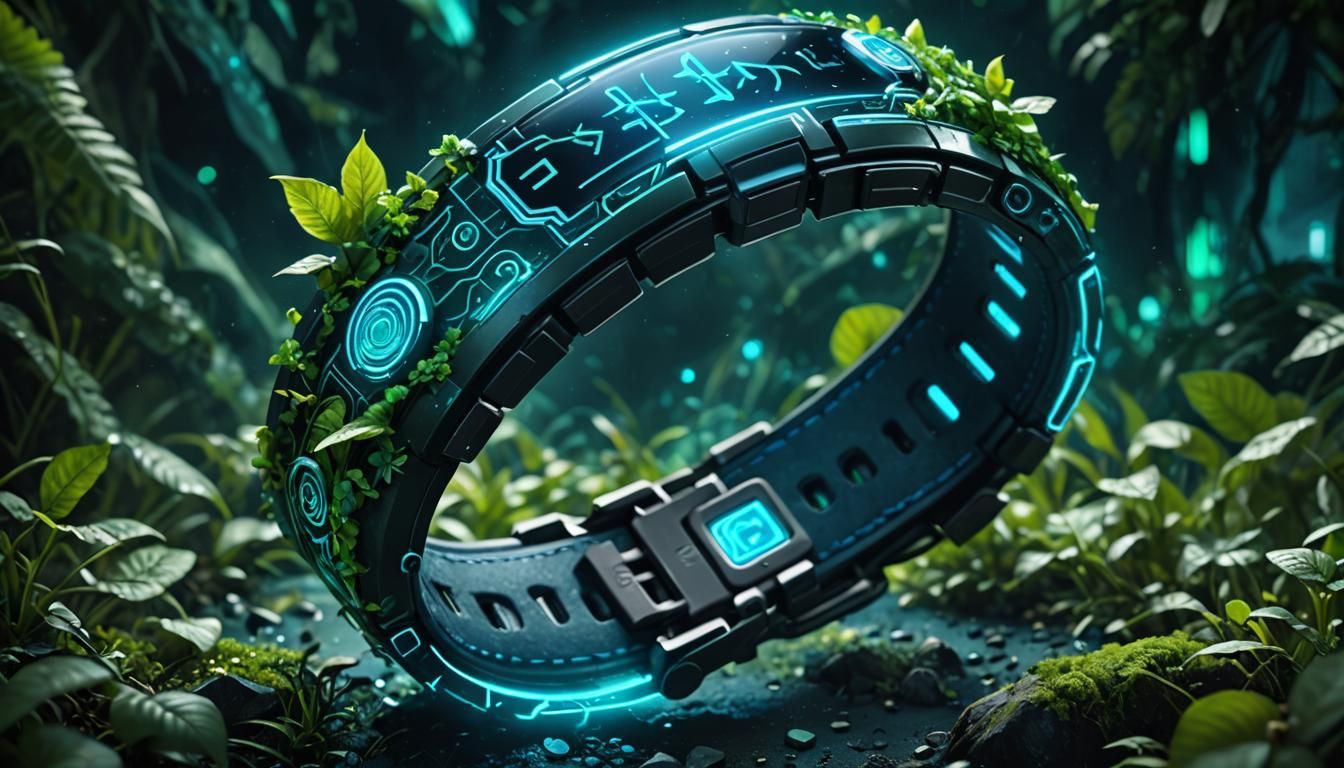 High-Tech Smart Wristband Concept Art in 8K