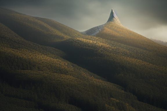 Giant Overlooking Hills: Professional Photography