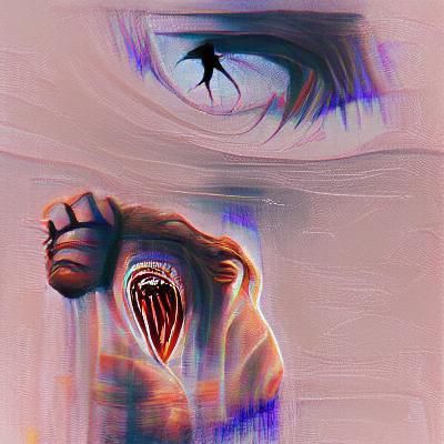 Eerie Figure Emerging from Shadow