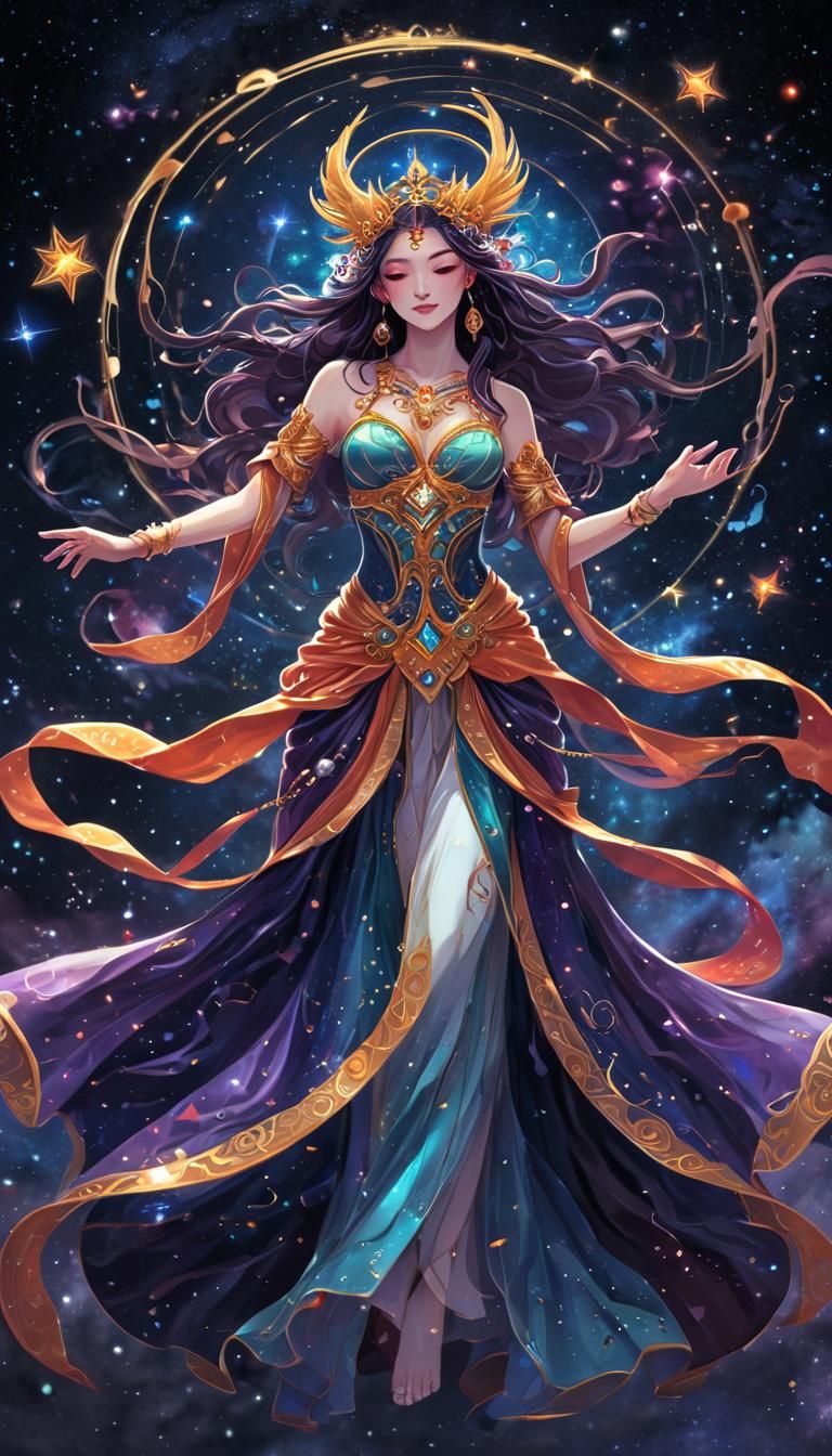 A cosmic goddess of dreams