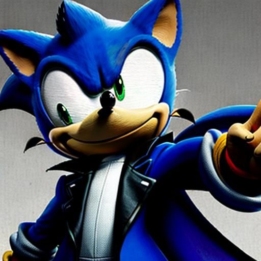 Sonic the Hedgehog as Neo in The Matrix