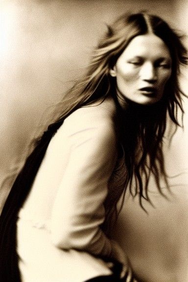 Kate Moss in Julia Margaret Cameron Style
