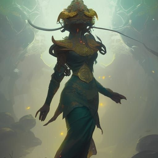 Detailed Portrait of a Lantern Keeper