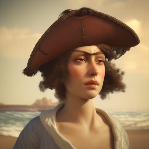 Pirate Portrait in Hyperrealistic Digital Art Style