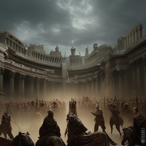 Epic Roman Legion in Digital Matte Painting