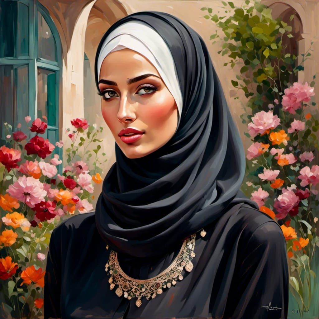 German Hijabi Woman in Modest Hijab