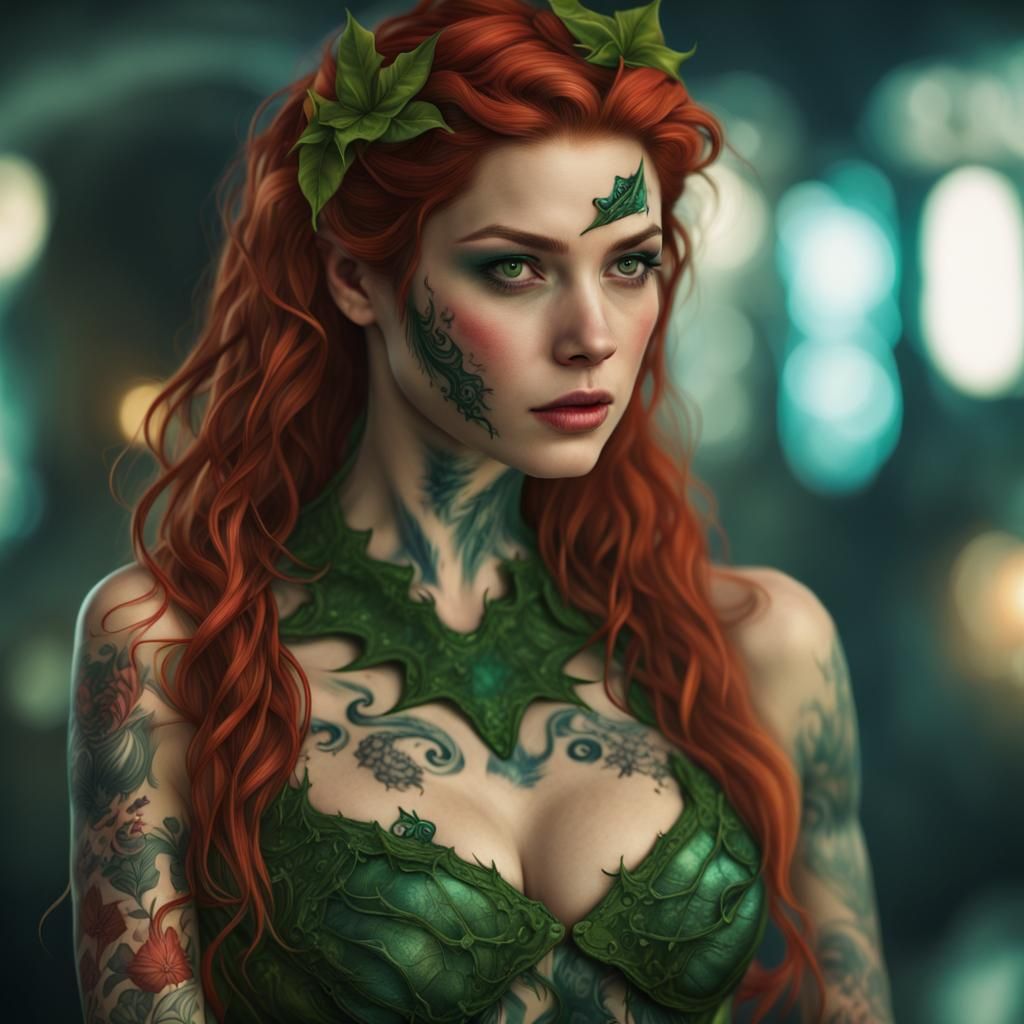 Poison Ivy: Angel Demon Sea Adventure in Digital Art