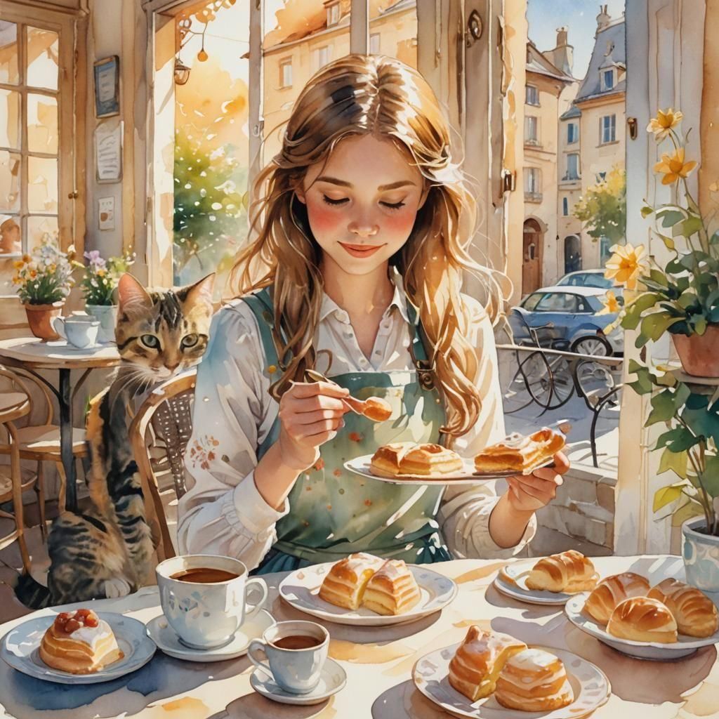 Cat's Delightful Afternoon Tea Party