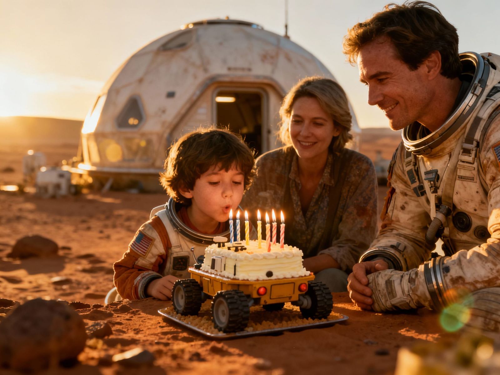Child's Martian Birthday Party in 2099