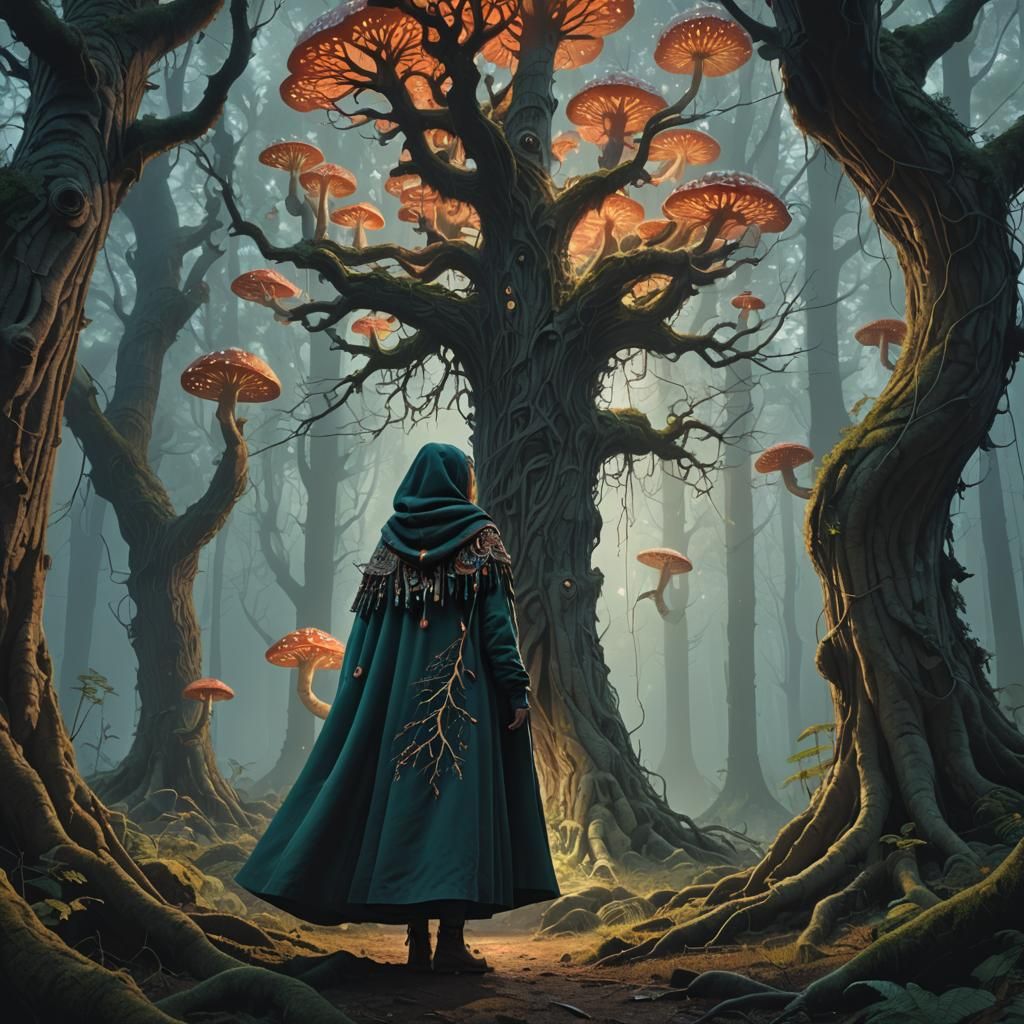 Accabadora in Mystical Forest: Digital Matte Painting