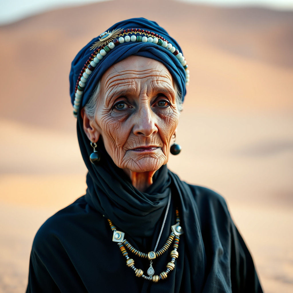 Elegant Amazigh Elder in Desert Majesty