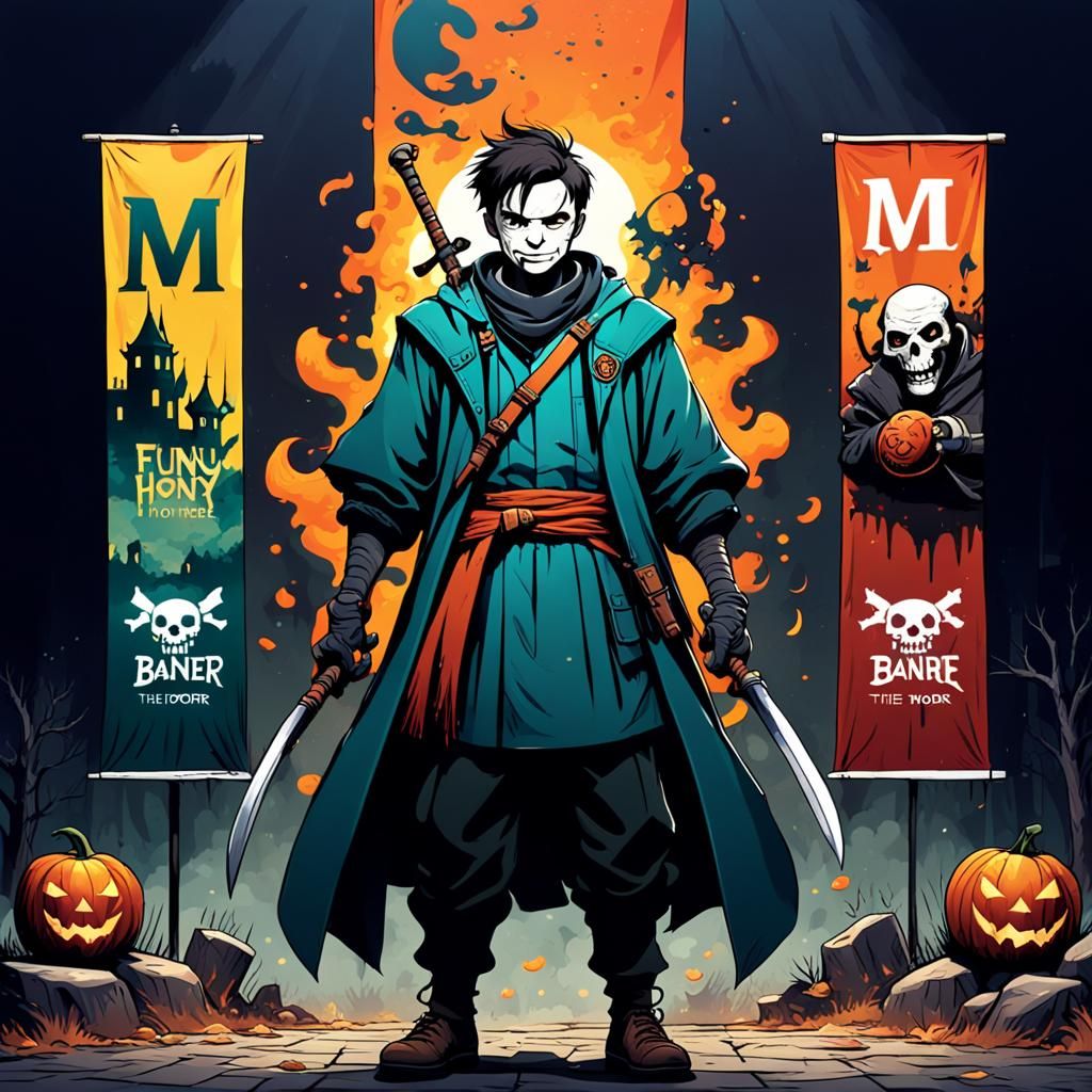 Genre-Blending Banner with Mixed Themes