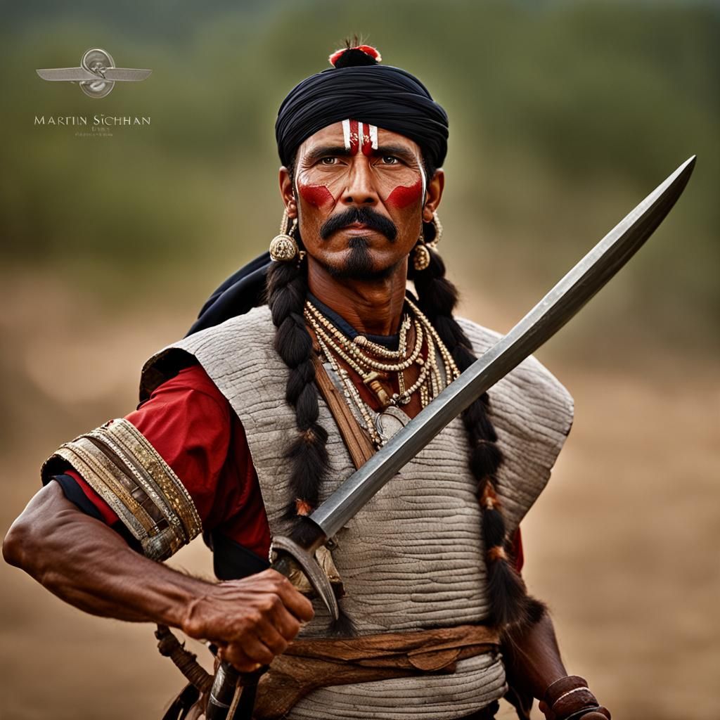 North East Indian Warrior: Crystal Clear Portrait