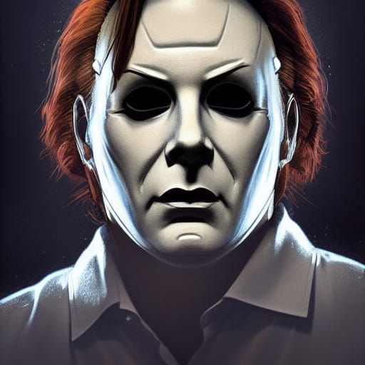 Hyperdetailed Portrait of Michael Myers in Artgerm Style