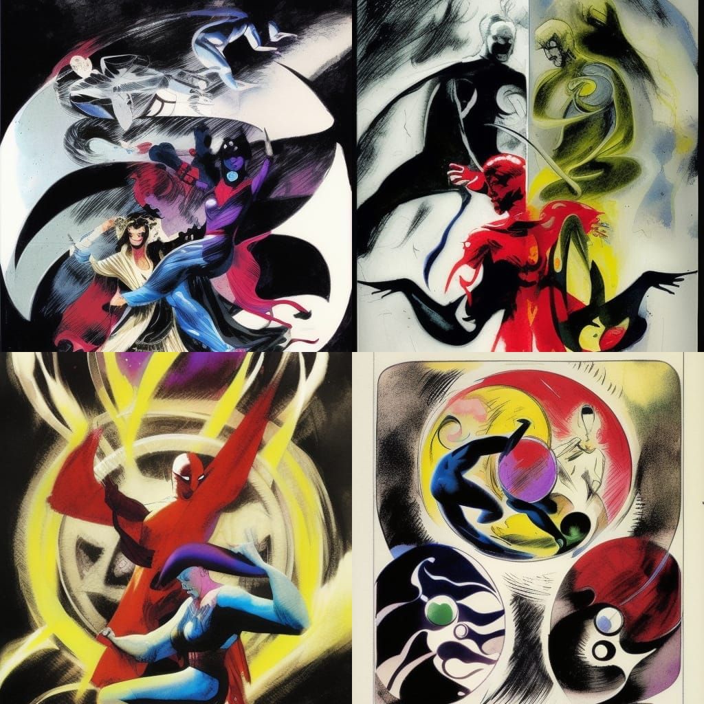 Duality: Good and Evil in Comic Book Art