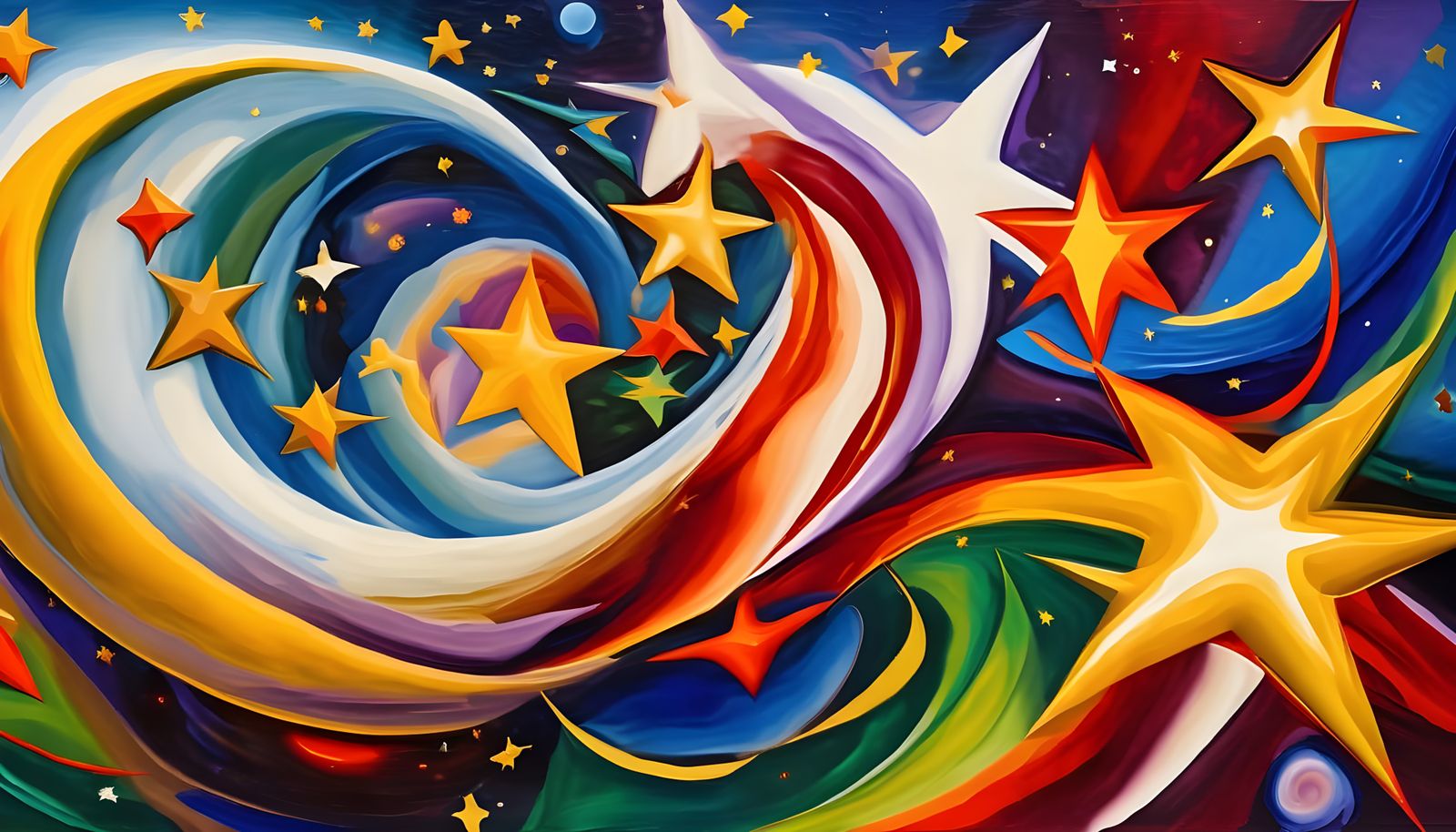 Vast Swirling Vortex Maelstroms in Abstract Expressionism