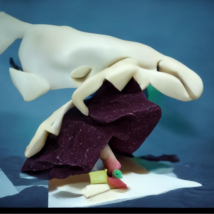 Claymation shark